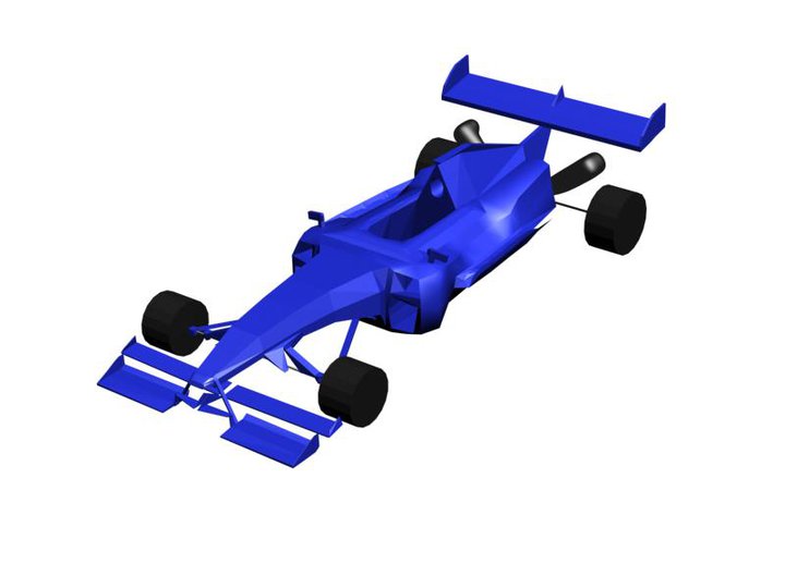 Render de coche F1 - Vista 1
